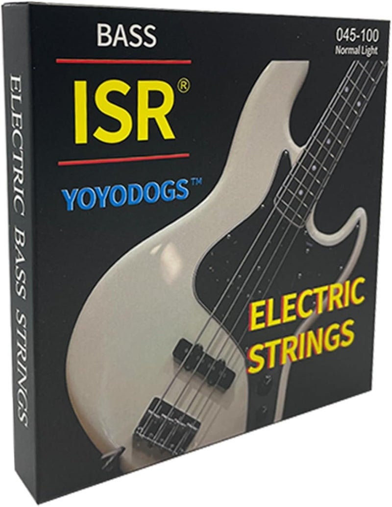 YOYODOGS Nickel Wound Bass Guitar 4 Strings Electric Bass String Replacement Set Instrument Accessories,Regular Light,Medium Gauge,Easy To Press For Novices,Essential for a Bassist - Image 1